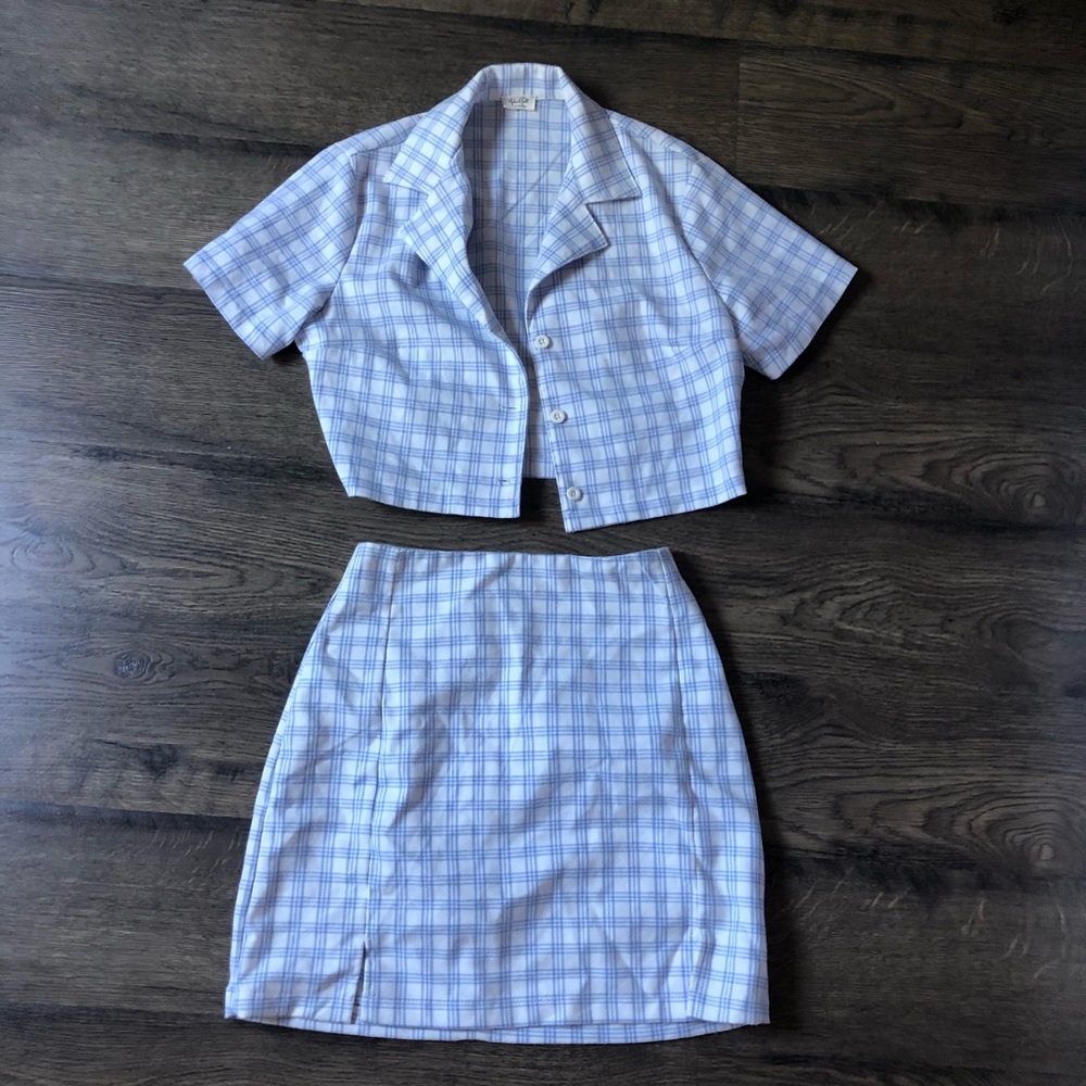 Brandy Melville Cara skirt and top set